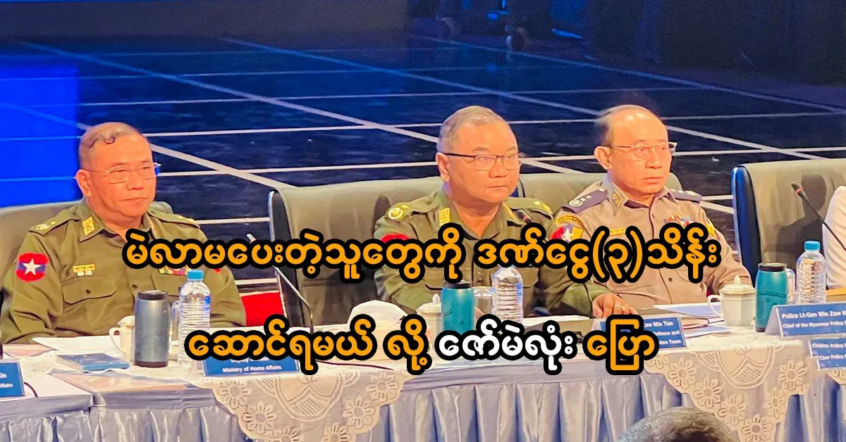 Those who do not vote will be fined 300,000, Zaw Mae Lone announced