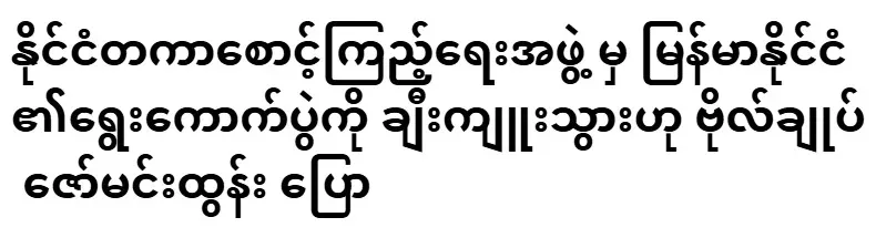 General Zaw Min Tun said that the international monitoring group praised Myanmar's election