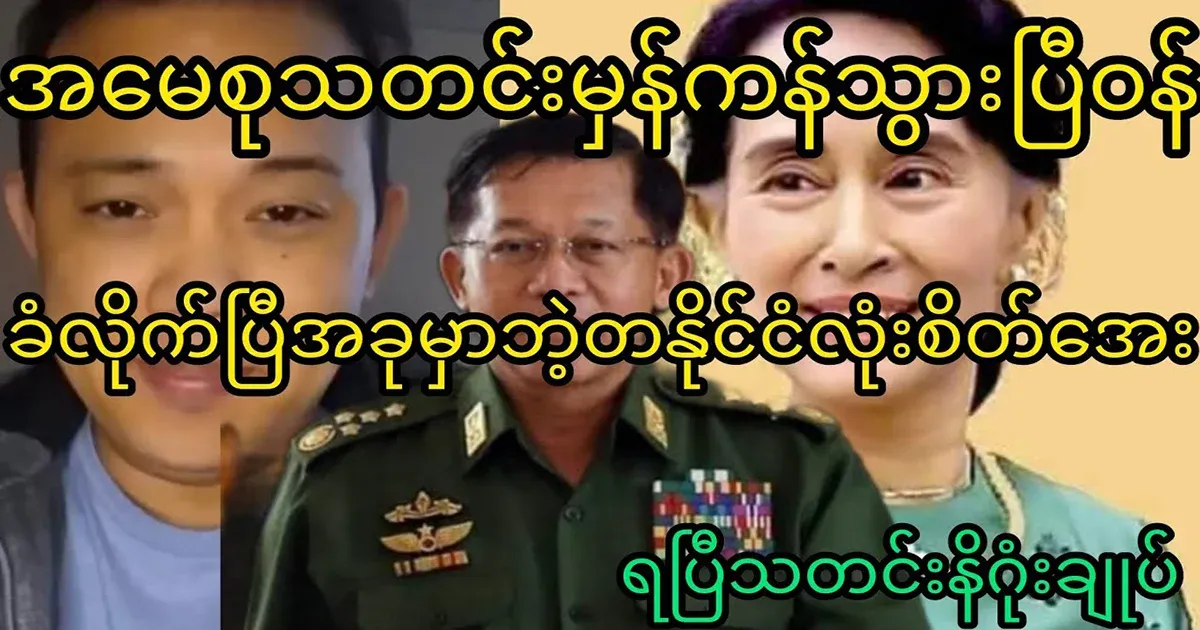 Mother Daw Aung San Suu Kyi admitted the truth