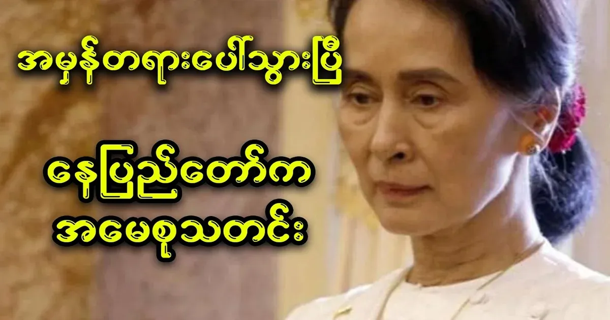 Thank you, Ko Mya Gyi, for telling the truth openly and clearly.