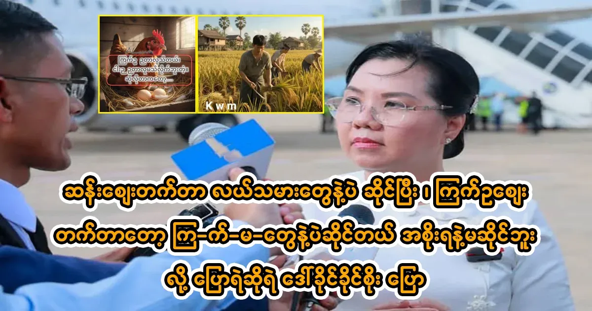 Daw Khaing Khaing Soe says the price hike is due to farmers.