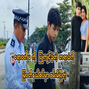 The video of the arrest of the accused who committed the Irrawaddy