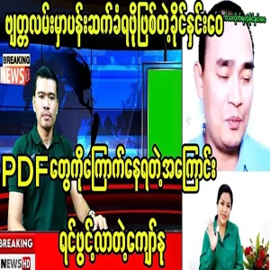 Kyaw Myomin is now in charge of being afraid of PDFs
