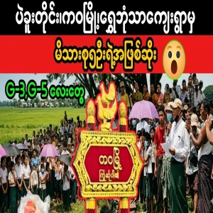 As of 5 families from Shwe Bom Tha Village, Kawa City, Bago Division