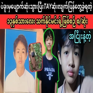 The case of Maung Thet Naing Min, boy from Bagu