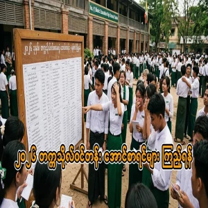 The university entrance exam results are listed below.