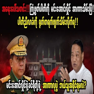 U Min Aung Hlaing and the leaders of the United Solidarity Party