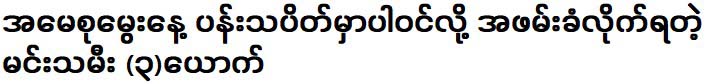 I feel sorry for you and your minister actor Poe Kyar Phyu Khin