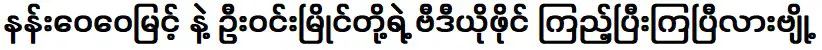 คุณเคยดูวิดีโอของ นาง เว่ย เว่ย มยิน และ อู วิน เมียน บ้างไหม?