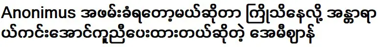 เอมี่บอกว่าเธอช่วยอันทารัลหลบหนีเพราะเธอรู้ล่วงหน้าว่าอาโนนิมัสกำลังจะถูกจับกุม