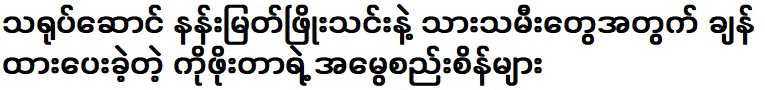 มรดกของนักแสดง หนาน มยัต พโย ทิน และโก ปอ สำหรับลูกๆ ของเขา