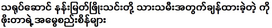 นักแสดง นัน มยัต พโย ทิน ทิ้งไว้ให้ลูกๆ