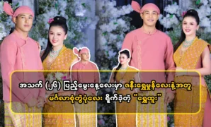 Singer Shwe Htoo said that they took a photo of the couple together 