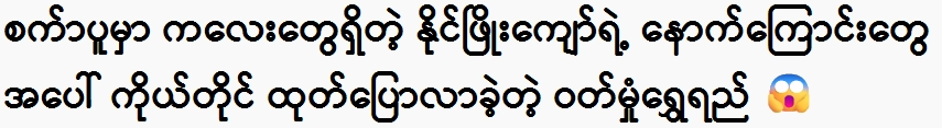 Nai Phyo Kyaw's backstory, which he himself spoke about