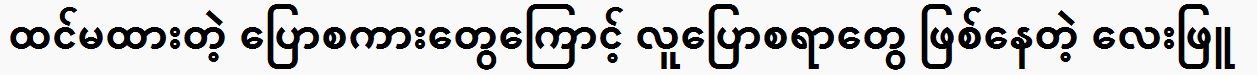 Ly Pyu, the singer said that he doesn't even know A to Z, let alone BC