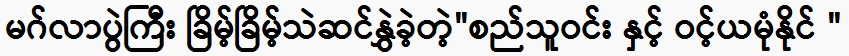 Win Yamon Naing and So Thu Win celebrated the great Magla festival