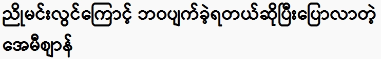 Amy said that her life was ruined because of Nyo Min Lwin