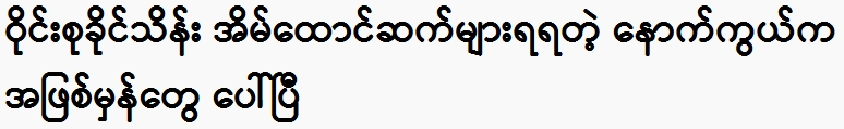 The facts behind Vain Su Khaing Thein have appeared