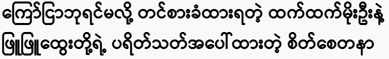 Actor Phyu Phyu Htwe dedication to fans