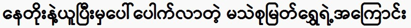 The story of Ma Thae Su Myat Shwe, who emerged after Nay Toe