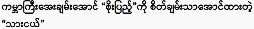 The little son who made Soe Pyae happy