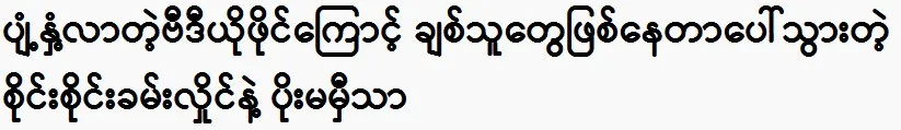 Sai Sai Kham Hlaing and Poe Mamhe Thar are revealed to be sisters